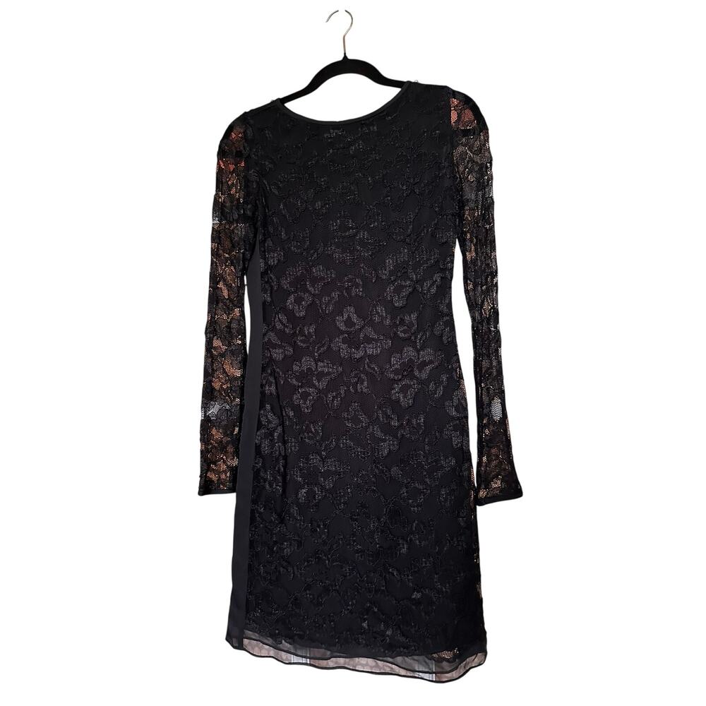 NWT DVF Diane von Furstenberg New Zarita Black Silk Lace Dress Size 2